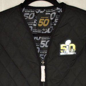 Super Bowl 50 Anniversary NFL Women’s Quilted Vest – XS - NEW